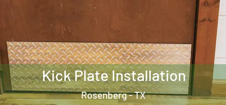 Kick Plate Installation Rosenberg - TX